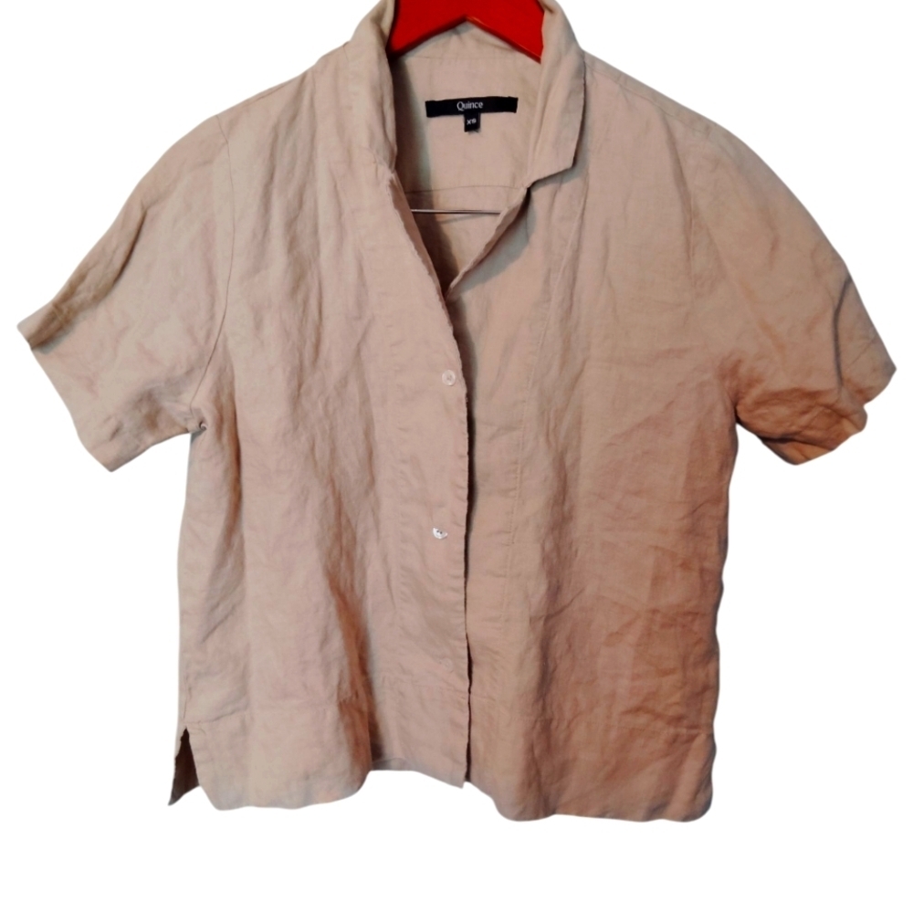 Quince Linen Blouse Size XS